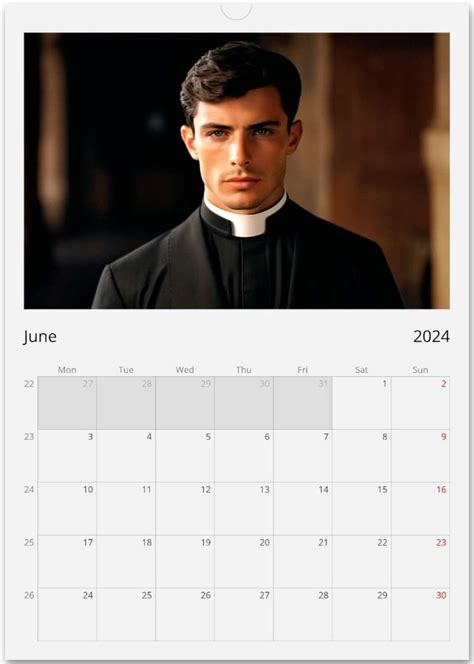hot priest calendar 2023
